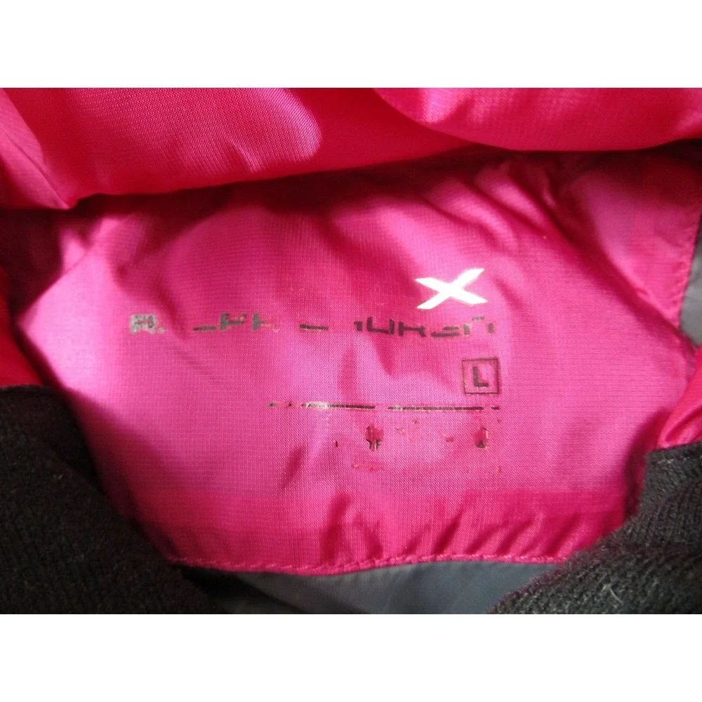 RLX Vest Girls Large Pink Down Full Zip Logo Pockets Ralph Lauren Outdoor‎